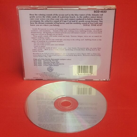 Gentle Persuasion The Sounds of Nature Peaceful Ocean Surf CD 1987 - Picture 8 of 8